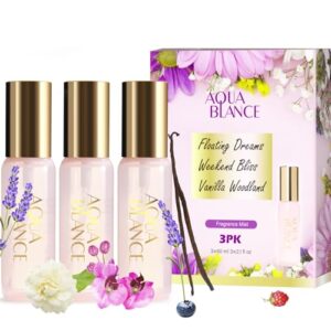 Body Spray Set for Women, Each 60ml/2.1 FlOz, Travel Size Womens Fragrance Body Spray, Three Scents - Vanilla Woodland, Lavender, Jasmine Raspberry