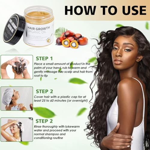 Pure Batana Oil - Natural Hair Treatment for Deep Nourishment, Repair, and Growth - Enhances Smoothness and Reduces Tangles - Easy Application for Maximum Hydration - Image 5