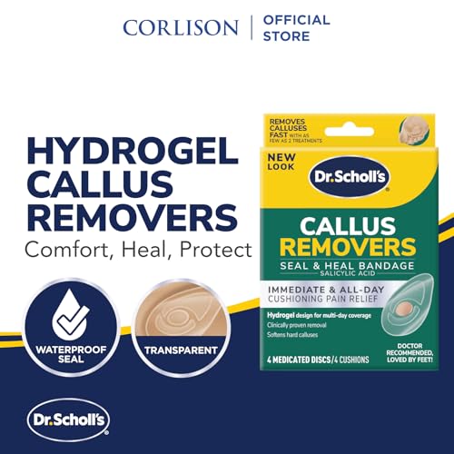 Dr. Scholl's CALLUS REMOVER Seal & Heal Bandage with Hydrogel Technology, 4ct // Removes Calluses Fast And Provides Cushioning Protection Against Shoe Pressure And Friction For All-Day Pain Relief - Image 2