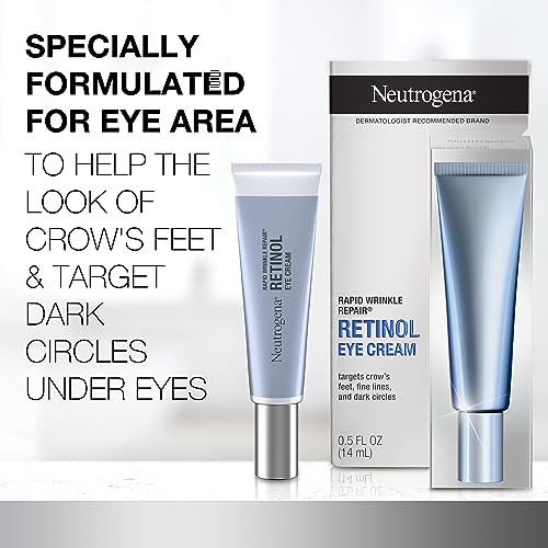 Neutrogena Retinol Eye Cream for Dark Circles, Rapid Wrinkle Repair, Daily Anti-Aging Under Eye Cream with Retinol & Hyaluronic Acid to Fight Fine Lines, Wrinkles, & Dark Spots, 0.5 fl. oz - Image 2