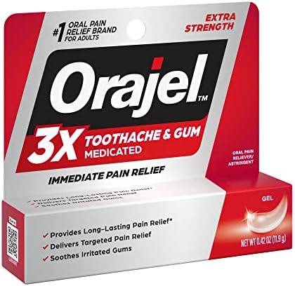 Orajel 3X for Toothache & Gum Pain: Maximum Gel Tube 0.42oz - From #1 Oral Pain Relief Brand - Orajel for Instant Pain Relief - Image 13
