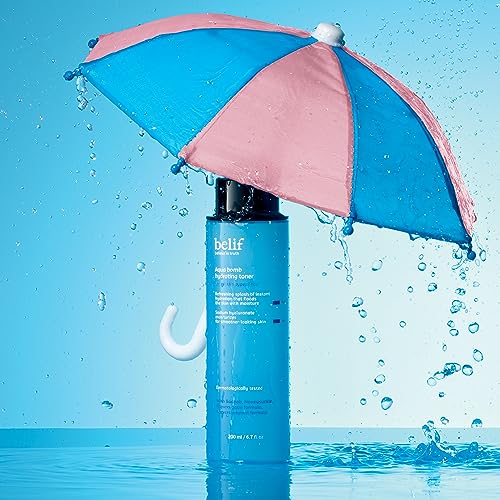 belif Aqua Bomb Hydrating Toner with Hyaluronic Acid, Lightweight Moisturizing Water Facial Toner, Good for Dry Skin and Uneven Texture, For Normal, Dry, Combination, Oily Skin, Korean Skin Care - Image 6