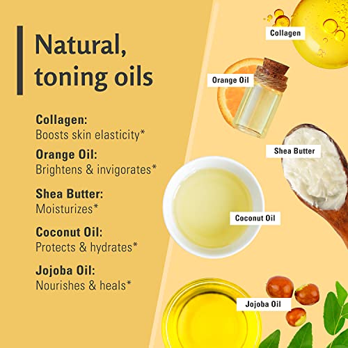 Exfoliating Body Scrub Turmeric Body Scrub and Skin Exfoliator with Collagen and Coconut Oil Gently Exfoliate Face Body Hand and Foot Scrub Moisturizing Body SkinCare products by M3 Naturals - Image 5