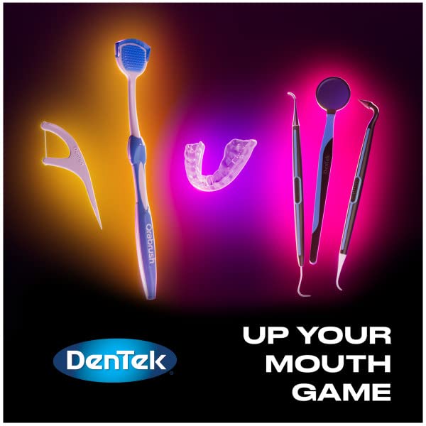 DenTek Complete Clean Easy Reach Floss Picks, Advanced Fluoride Coating, Mouthwash Blast Flavor, 75 ct. (Pack of 4) - Image 7
