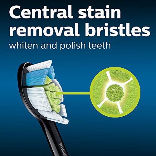 Philips Sonicare Genuine W DiamondClean Toothbrush Heads, 4 Brush Heads, Black, HX6064/95 - Image 3