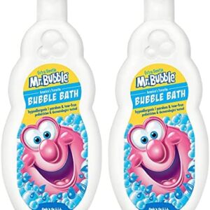 Mr. Bubble Extra Gentle Bubble Bath - Hypoallergenic, Tear Free Bubble Bath Solution Perfect for Sensitive Skin (Pack of 2 Bottles, 16 fl oz Each)