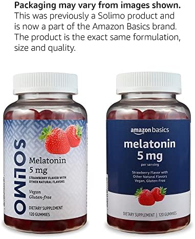 Amazon Basics Melatonin 5mg, 120 Gummies (2 per Serving), Strawberry (Previously Solimo) - Image 4