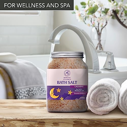 Calming Bath Salts 46 Oz - 1300g - w/Sandalwood & Lavender & Bergamot Essential Oils - Natural Bath Sea Salts 1.3 kg - Good Sleep - Relaxing - Body Care - Beauty - Aromatherapy - Image 7