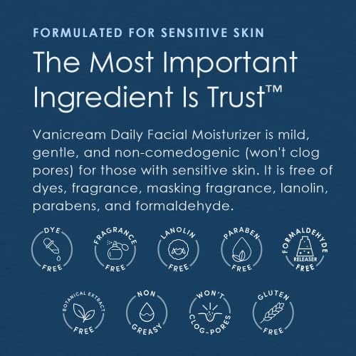 Vanicream Daily Facial Moisturizer With Ceramides and Hyaluronic Acid - Formulated Without Common Irritants for Those with Sensitive Skin, 3 fl oz (Pack of 1) - Image 6