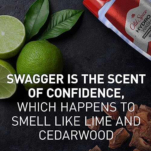 Old Spice Body Wash Hydro Wash for Men, 2 in 1 Lasting Scent + Hydration, Hardest Working Collection, Smoother Swagger Scent, 16 Ounce (Pack of 4) - Image 9