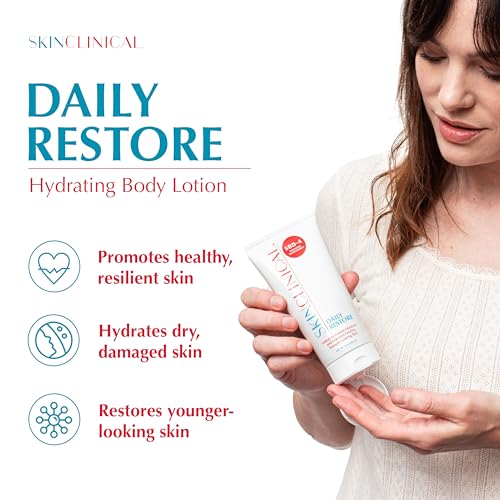 Daily Restore Hydrating & Moisturizing Lotion with Shea Butter & Aloe for Dry Skin, Unscented Lotion with Patented Ingredient SBD-4 Hydrating Face & Body Cream For Sensitive Skin 6oz - Image 2
