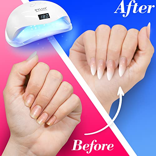 OVLUX UV LED Nail Lamp 180W, Professional Nail Dryer Machine, Best Gel UV LED Nail Lamp for Fingernail & Toenail Gel Based Polishes – Nail Curing Light with 57 pcs LEDs, 4 Timer Settings - Image 7