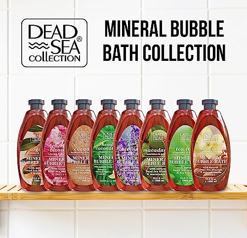 Dead Sea Collection Bubble Bath with Almond Vanilla for Women and Men - Sweet Almond Oil and Dead Sea Salt - Nourishing and Moisturizing Skin - Pack of 2 (67.6 fl.oz) - Image 7