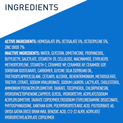 CeraVe AM Facial Moisturizing Lotion SPF 50 | Face Moisturizer with SPF, Hyaluronic Acid, Niacinamide & Ceramides | Non-Greasy | Blends Seamlessly With No White Cast | Non Comedogenic Sunscreen | 3 Oz - Image 7