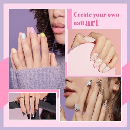 Clear Coffin Nail Tips Set, MORGLES 500pcs Long Nail Tips for Acrylic Nails Professional Half Cover Ballerina French Nail Tips Fake Nails Kit with Nail Glue, Clipper, Files, Cuticle Pusher and Fork - Image 5