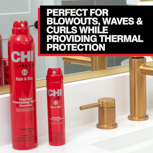 CHI 44 Iron Guard Style & Stay Firm Hold Protecting Spray, Heat Protectant & Hairspray for a Long-Lasting Hold, Sulfate & Paraben-Free, 10 Oz - Image 6