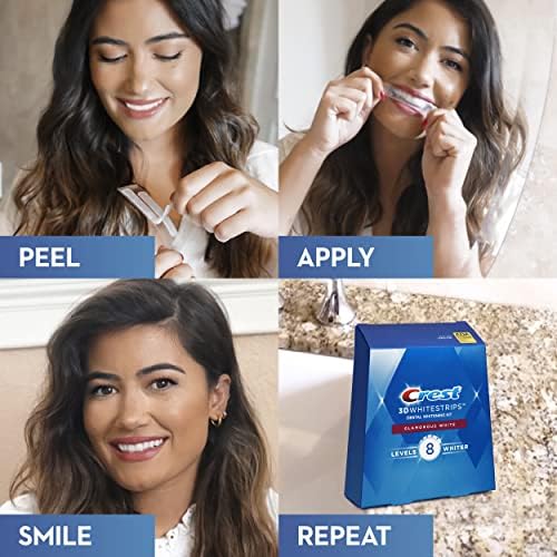 Crest 3D White Luxe Whitestrip Teeth Whitening Kit, Glamorous White, 14 Treatments( Each with 1 Upper/ 1 Lower), 28 Strips - Image 7