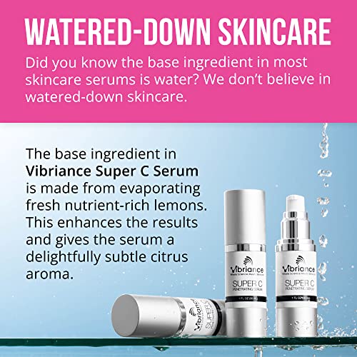 Vibriance Super C Serum for Mature Skin, Made in USA, All-In-One Formula Hydrates, Firms, Lifts, Smooths, Targets Age Spots, Wrinkles, Vitamin C Serum; 1 fl oz - Image 6