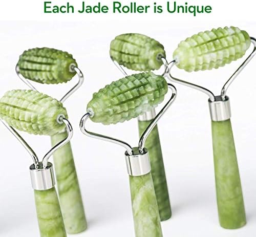kimkoo Jade Roller and Gua Sha for Face-3 in 1 Kit with Facial Massager Tool,100% Real Natural Jade Stone Anti Aging,Face Beauty Set for Eye Anti-Wrinkle - Image 7