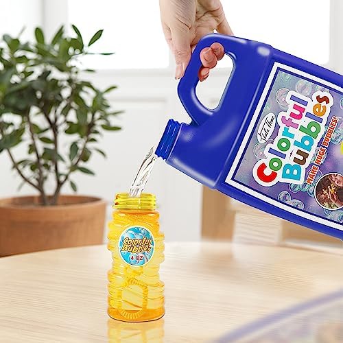 Lulu Home Bubble Concentrated Solution, 1 L/ 33.8 OZ Bubble Refill Solution for Kids Bubble Machine, Giant Bubble Wand, Bubble Blower Toys, Halloween Party Favors (Dark Blue) - Image 7