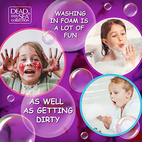 Dead Sea Collection Bubble Bath Kids with Lavender - Cleansing and Moisturizing Liquid Bubble Bath - Lavender Oil and Pure Dead Sea Minerals - Pack of 2 Large Bottles (67.6 fl.oz) - Image 7