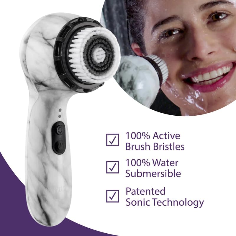 Michael Todd Beauty Soniclear Allure 2024 Best of Beauty Winner Facial Cleansing + Exfoliation Brush System with 3 speeds, Serum Infusion Head + Travel Case - Image 6