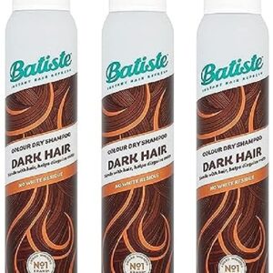 Batiste Dry Shampoo, Dark & Deep Brown 6.73 oz (Pack of 3)