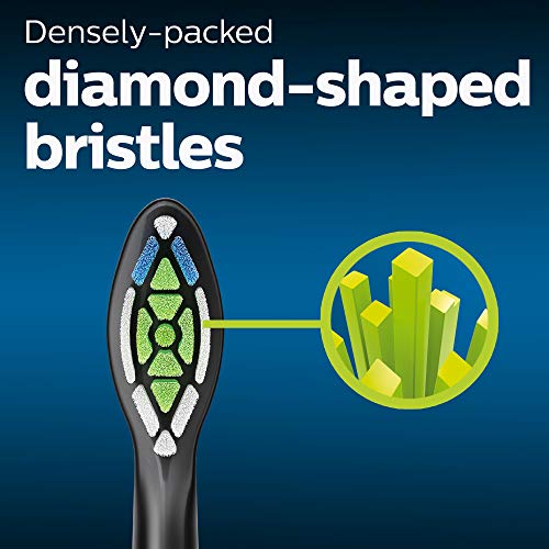 Philips Sonicare Genuine W DiamondClean Toothbrush Heads, 4 Brush Heads, Black, HX6064/95 - Image 4