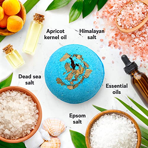 Handmade Organic Bath Bombs Gift Set For Women All Natural with Epsom Salt Relaxation Dead Sea Salt - Natural and Safe Bath Bombs Kit for Kids Her Mom Mother Grandma Girlfriend - Best Gifts Idea - Image 4