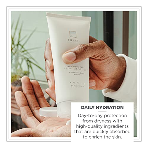 Zents Age Defying Probiotic Lotion (Fresh Fragrance) Anti-Aging Body and Hand Cream with Organic Shea Butter & Hyaluronic Acid, 6.4 fl oz - Image 4