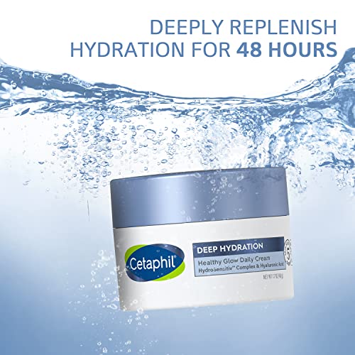 Cetaphil Deep Hydration Healthy Glow Daily Face Cream, 1.7 oz, 48 Hour Dry Skin Face Moisturizer for Sensitive Skin, With Hyaluronic Acid, Vitamin E & Vitamin B5 - Image 3