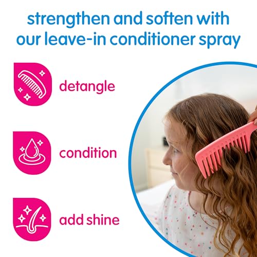SoCozy Detangler Leave-In Conditioner Spray For Kids Hair Strengthens and Softens, No Parabens, Sulfates, Synthetic Colors or Dyes, 5.2 Fl Oz (580A) - Image 2