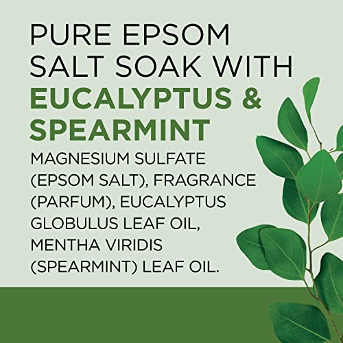 Dr Teal's Pure Epsom Magnesium Salt Soak, Relax & Relief with Eucalyptus & Spearmint, 3 lbs - Image 10