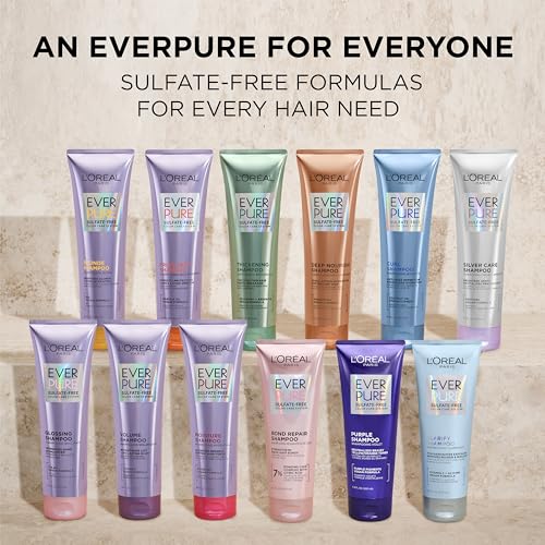 L'Oreal Paris Moisture Sulfate Free Shampoo and Conditioner Set, Hair Care for Color-Treated Hair with Rosemary Botanicals, EverPure, 1 Kit - Image 7