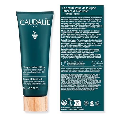 Caudalie Instant Detox Mask Pore Minimizing - Visibly Eliminates Excess Sebum and Visibly Tightens Pores in as Little as 10 Minutes - Image 8
