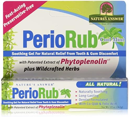 Natures Answer Periorub Topical Rub, 0.5 oz Dentist Formulated Soothing Gel for Teeth and Gums