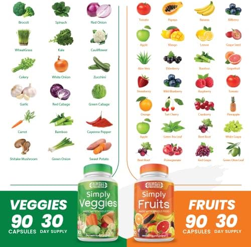 Simply Nature's Promise - Packed with Over 40 Different Fruits & Vegetables - Made with Whole Food Superfoods - with Aloe Vera – 100% Soy Free - 90 Count (Pack of 2) - Image 5