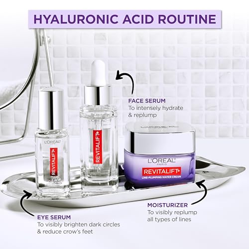 L'Oreal Paris Revitalift 1.5% Pure Hyaluronic Acid Face Serum, Hydrate & Reduce Wrinkles, Fragrance Free 1 oz - Image 7