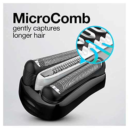 Braun Electric Series 3 Razor with Precision Trimmer, Rechargeable, Wet & Dry Foil Shaver for Men, Blue/Black, 4 Piece - Image 6