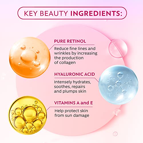 DOUBLE SIZED (2Oz) Retinol Serum for Face with Hyaluronic Acid + Vitamin E and A + Aloe Vera Anti-Aging Serum Pore Tightener Fade Dark Spots Clinical Strength Formula by InstaSkincare - Image 5