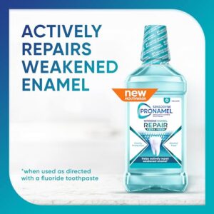 Sensodyne Pronamel Intensive Enamel Repair Alcohol-Free Mouthwash to Help Actively Repair Enamel and Protect Against Cavities, Extra Fresh, 3 x 16.9 fl oz