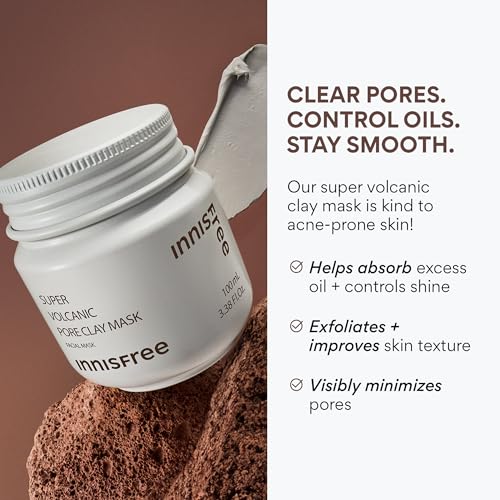 innisfree Super Volcanic Pore Clay Mask, Korean Pore Clearing Clay Mask with Volcanic Clusters and AHA - Image 7