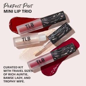 The Lip Bar – Perfect Pout Mini Lip Trio Gift Set (3 Products) – Nonstop Liquid Matte Lipstick & Non-Sticky Lip Gloss – Travel Size – Gift Box – Vegan, Gluten Free, Cruelty Free – Makeup & Cosmetics