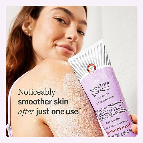 First Aid Beauty - KP Bump Eraser Body Scrub with 10% AHA, Keratosis Pilaris Skin Exfoliater with Glycolic and Lactic acids, Helps Reduce Chicken Skin Bumps, Safe for Sensitive Skin, 4 oz - Image 2