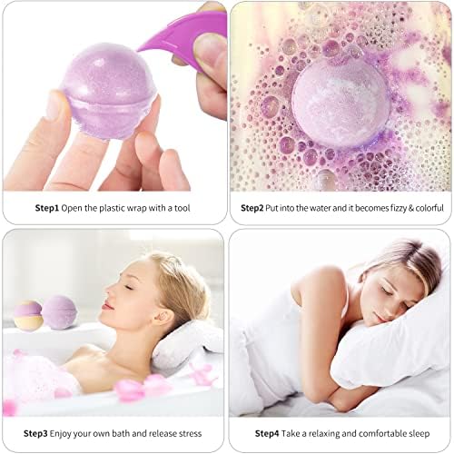 Bath Bombs, 24 pcs Handmade Bath Bombs Gift Set, Natural & Organic Essential Oil Bubble Bath, Bath Bombs Gift Set for Women and Girls - Image 4