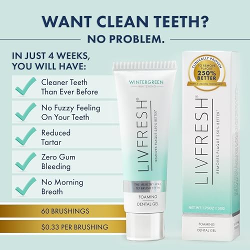 Toothpaste Gel, Clinically Proven to Remove Plaque 250% Better, Improves Gum Health 190% Better, Prevents & Reduces Tartar, Freshens Breath, SLS Free Dental Gel, Wintergreen - Image 7