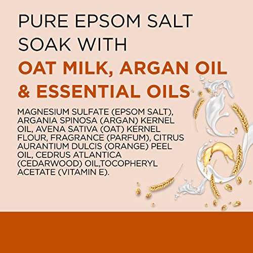 Dr Teal's Pure Epsom Magnesium Salt Soak, Soothe & Comfort with Oat Milk & Argan Oil, 3 lbs - Image 8