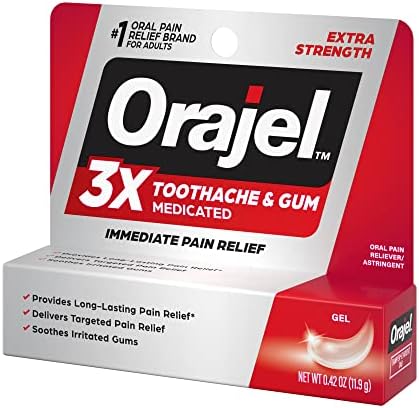 Orajel 3X for Toothache & Gum Pain: Maximum Gel Tube 0.42oz - From #1 Oral Pain Relief Brand - Orajel for Instant Pain Relief - Image 14
