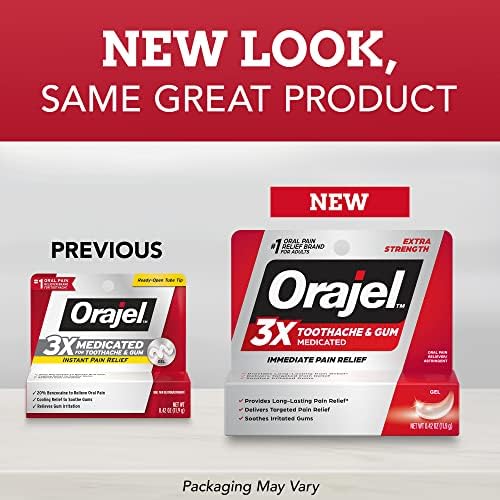 Orajel 3X for Toothache & Gum Pain: Maximum Gel Tube 0.42oz - From #1 Oral Pain Relief Brand - Orajel for Instant Pain Relief - Image 4