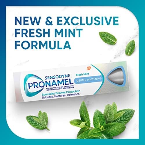 Sensodyne Pronamel Gentle Teeth Whitening Enamel Toothpaste for Sensitive Teeth, to Reharden and Strengthen Enamel, Amazon Exclusive, Fresh Mint - 4 Ounces (Pack of 3) - Image 2
